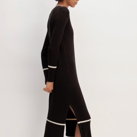Everlane The Cotton Wide Rib Midi Dress, size M - Picture 2 of 2